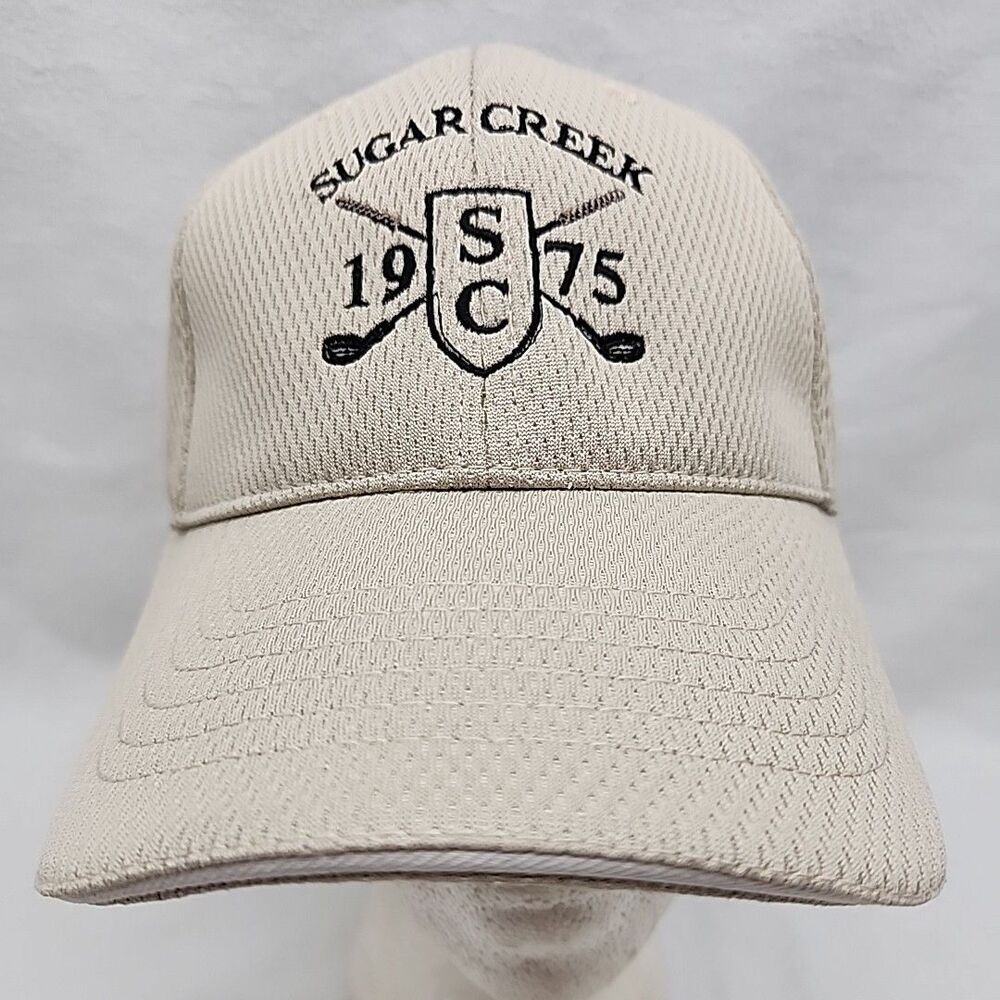 Cap Sugar Creek Golf Course 50 Year Anniver Hook Loop Tan Moisture Management